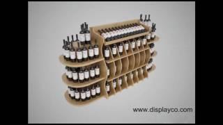 wine display cabinets,solid wooden red wine display showcase, wine display wall unit