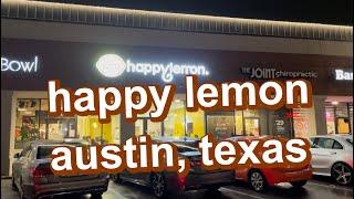 sweet drinks and bubble waffles at happy lemon