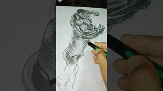 Drawing of Thanos  #short Video Nandani Arts #sketch  #drawing #realistic #viral # #shorts