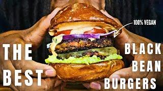 Black Bean Burger | Plant-based, Healthy, High-Protein