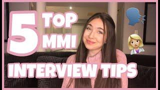 TOP 5 TIPS TO ACE YOUR MMI | RESOURCES, STRATEGIES, COMMON QUESTIONS  & MORE | MMI PREP PT. 1