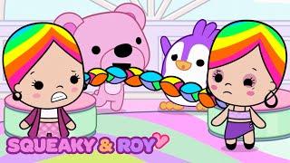 Brand New! | Squeaky & Roy - Braids gone wrong! | Funny cute cartoons for kids | #squeakyandroy