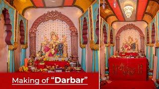 Home Ganpati Decoration 2022 Concept Darbar Eco-Friendly Makhar making #darbar #decoration #homemade