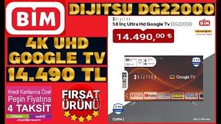 DİJİTSU 58DG22000 58 İNÇ ULTRA HD GOOGLE TV DG22000 İNCELEME YORUMLAR 10 OCAK BİM'DE 14.490 TL