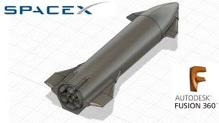 How I 3D MODEL A SPACEX STARSHIP