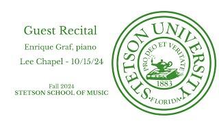 Guest Recital - Enrique Graf - Lee Chapel - 10/15/24