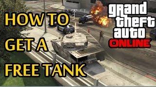  GTA 5 Online - How To Get A FREE TANK!