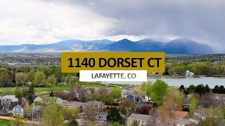 HD Video Flyover of 1140 Dorset Ct, Lafayette, CO,