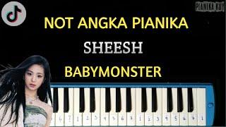 BABYMONSTER - SHEESH | Easy Cover Pianika + Lyrics