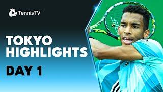 Auger-Aliassime Faces Vukic; Zverev, Paul, Thompson In Action | Tokyo 2023 Highlights Day 1