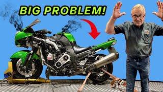 Dyno Fail: Supercharged Kawasaki ZZR1400!