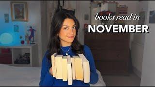 all the books I read in november  reading wrap-up