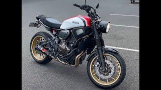 2021 Yamaha XSR700 Exhaust Comparison - Akrapovic - Kelpi