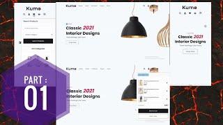 [Part : 01] Complete responsive website design using HTML CSS & Javascript | step by step