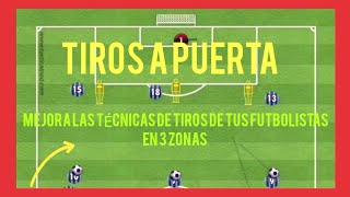 Tiros a Puerta  Mejora las TÉCNICAS de Tiros tus Futbolistas ‍️‍️ en tres zonas