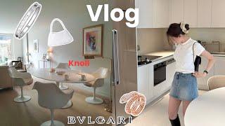 Vlog 4월부터 여름이래서 준비해 보는 아이템 | 생일 주간 주얼리 vs가구 | 불가리 인상 소식 세르펜티 시계 데미 파베 뱅글 | 프라다 발레리나, 쪼리 | 드래곤백 | 딥디크