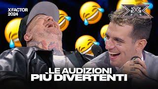 È l'ora delle AUDIZIONI più DIVERTENTI di X FACTOR 2024 (Compilation)