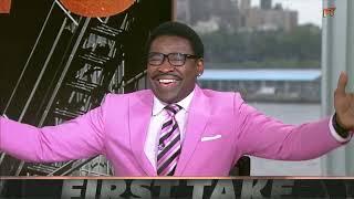 Michael Irvin can’t keep it together on First Take 