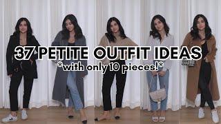 37 PETITE Outfit Ideas With 10 Wardrobe Pieces! 10 Pieces Outfit Challenge