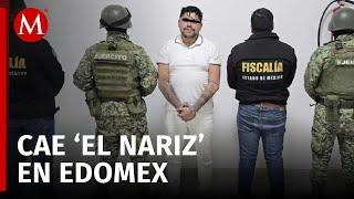 Capturan a José Enrique 'El Nariz', presunto responsable de extorsiones en Valle de Toluca