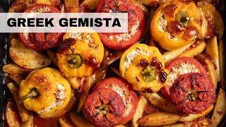 Greek Stuffed Vegetables (Gemista) | Vegan Recipe