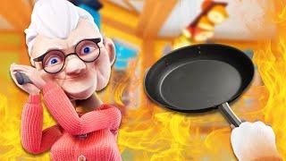 I Set Granny on FIRE in I Am Cat VR!