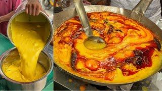 India's MOST BUTTERY Kadhi Chawal Double Butter Tadka Indian Street Food | Ghaziabad