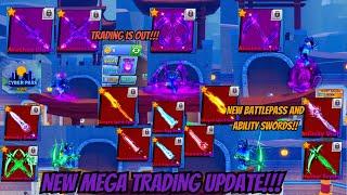 TRADING IS OUT! TRADING UPDATE Full SHOWCASE In Roblox Blade Ball! Plus a GIVEAWAY!