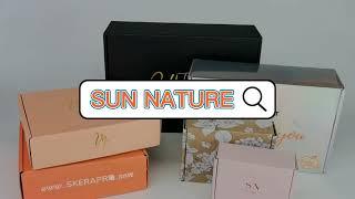 SUN NATURE Custom mailing boxes/mailer/shipping boxes/packaging box for skin care products/cosmetics