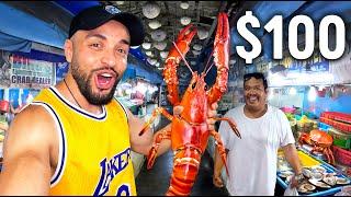 $100 Seafood Market Challenge in Philippines! 