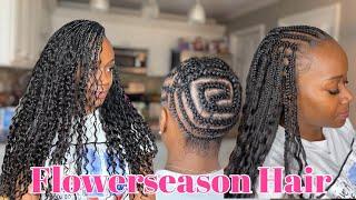 Boho Box Braids in mins |Flowerseason Hair | Amazon Hair