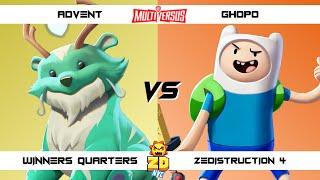 ZEDISTRUCTION 4 Winners Quarters Advent (Reindog) vs ghopo (Finn) MultiVersus Tournament