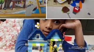 Lego 3 in 1 house set. Lego family building a house