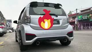 Perodua Myvi Icon Twin Exhaust Muffler with Low Noise Full Max Racing Upgrade (Myvi Lagi Best/ Alza)