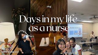 New Nurse Vlog ‍️ | Excitement for a Fresh Start!, Guest Speaker, New Unit 🫧. Brunch  , Sleepover