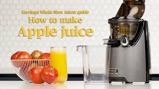 Kuvings Whole Slow Juicer guide - How to make apple juice