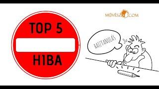 Rajztanulás - TOP 5 HIBA, amit soha ne kövess el!