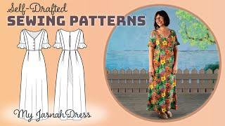 How I Drafted My Jasnah Dress Pattern (Step-by-Step)