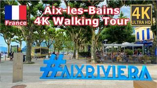 Aix-les-Bains, France  4K Walk / VLOG Lac du Bourget