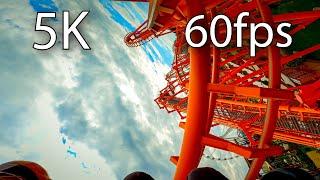 Roller Coaster Mayan front seat 5K POV @60fps Energylandia