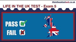  Life in the UK Test 2024 - British Citizenship practice tests  Exam 5