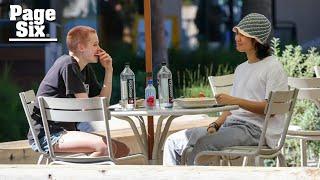 Angelina Jolie, Brad Pitt’s daughter Shiloh, 17, debuts pink buzzcut during lunch with friend in LA