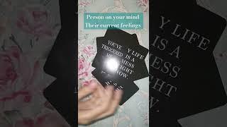 674. Person on your mind, their current feelings, tarotreading #lovefeeling #lovereading