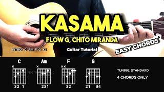 Kasama - Flow G x Chito Miranda | Easy Guitar Tutorial For Beginners (CHORDS & LYRICS) #guitarlesson