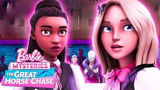 Barbie & Barbie infiltrate a fashion show as models! | Barbie Mysteries: The Great Horse Chase