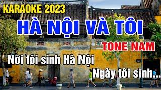 Hà Nội Và Tôi Karaoke Tone Nam Nhạc Sống gia huy karaoke