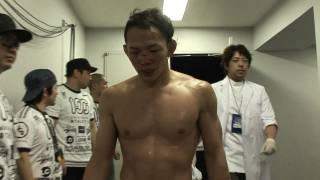 Uno backstage after Miyata fight - Dynamite!!