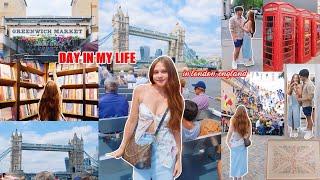 LONDON TRAVEL VLOG️ | grwm, day in my life, boat tour, greenwich market, shopping, dinner, & haul