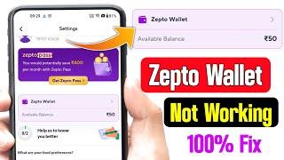 zepto wallet cash not working | how to use zepto wallet cash | zepto wallet cash kaise use kare