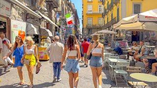 Naples, Italy  - July 2024 - 4K 60fps HDR Walking Tour